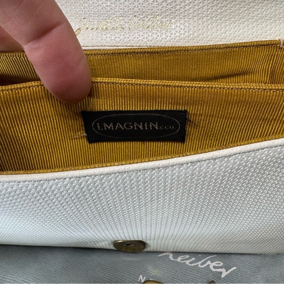 Vintage Judith Leiber White Leather Mini Handbag - Picture 14 of 14